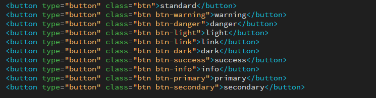 bootstrap button code