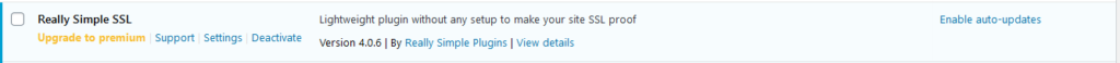 Really simple SSL Plugin list wordpress