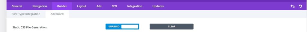 Divi Static CSS File Generation