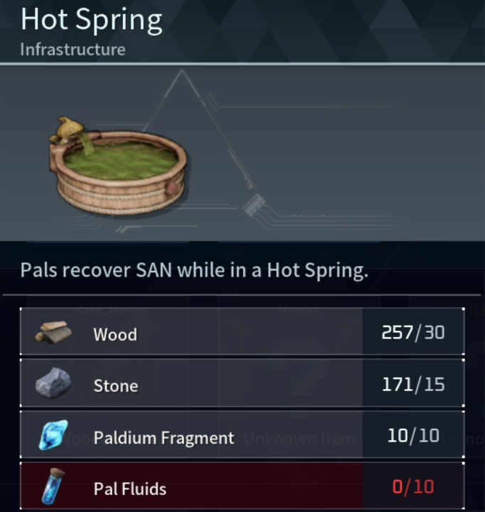 Hot Spring Palworld
