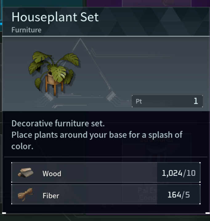 Houseplant Set Palworld