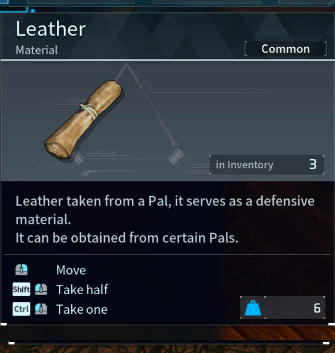 Leather Palworld