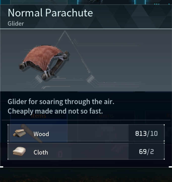 Normal Parachute Palworld