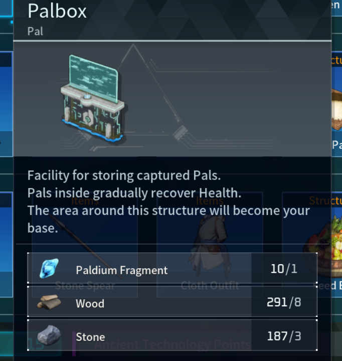 Palbox Palworld