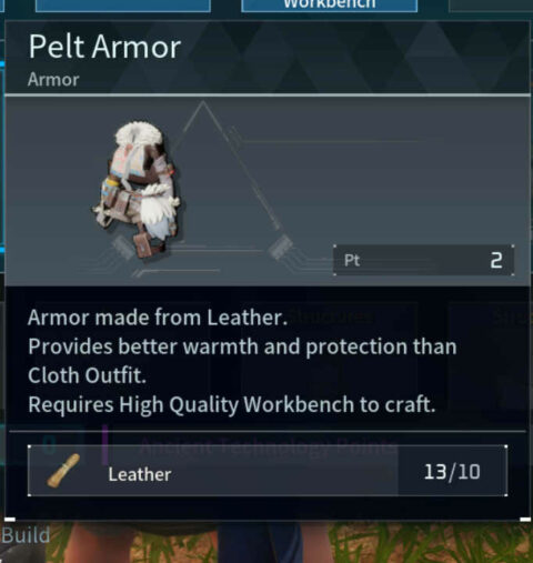 How To Craft Pelt Armor In Palworld