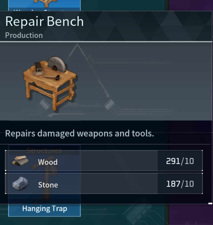 Repair Bench Palworld
