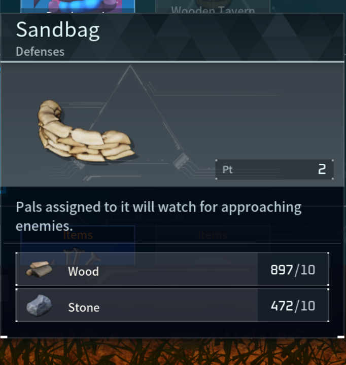 Sandbag Palworld