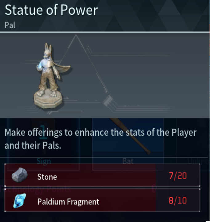 Statue of power Palworld