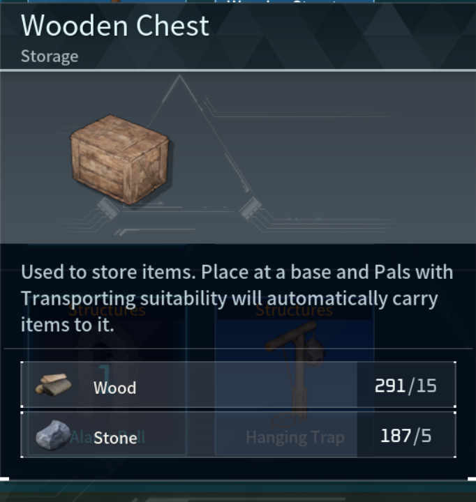 Wooden Chest Palworld