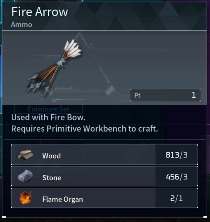 Fire Arrow Palworld