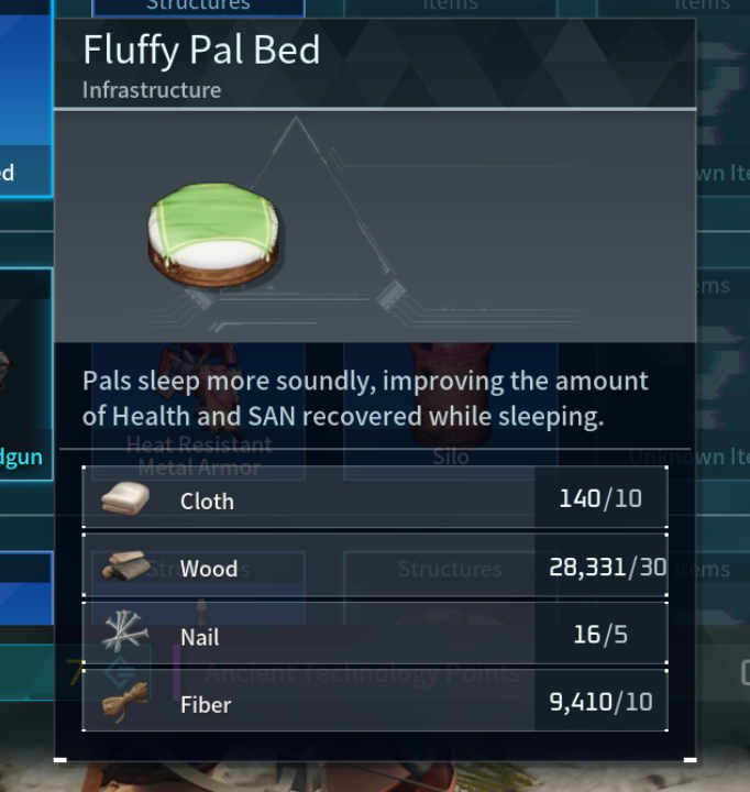 Fluffy Pal Bed Palworld