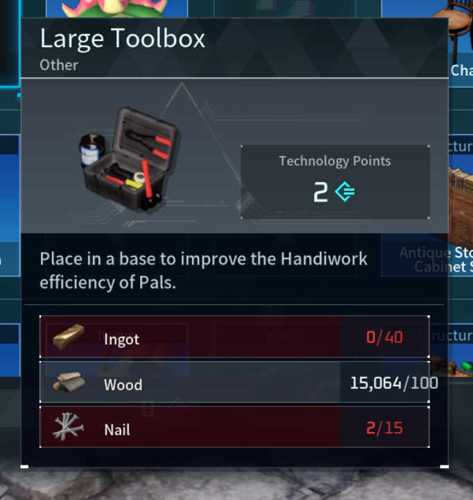 Large Toolbox Palworld