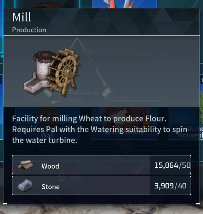 Mill Palworld