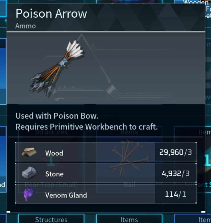Poison Arrow Palworld