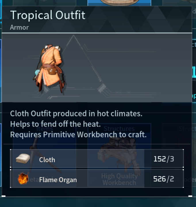 Tropical Outfit Palworld