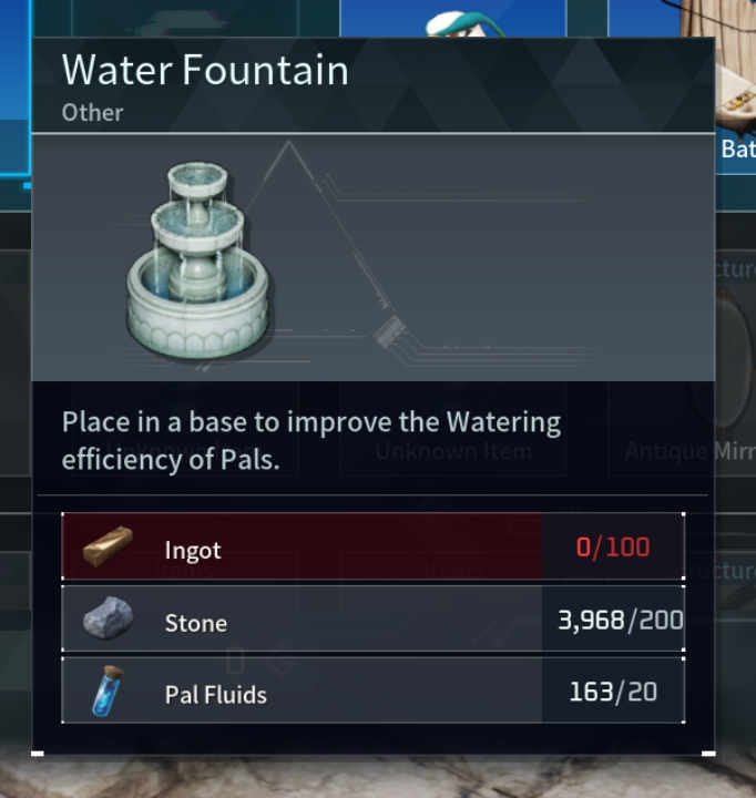Water Fountain Palworld