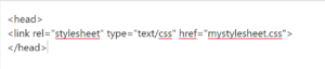 CSS link to HTML