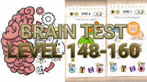 brain test tricky puzzles level 147-160 featured image
