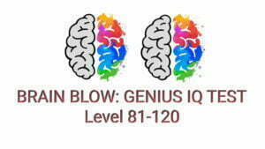 BRAIN BLOW GENIUS IQ TEST LEVEL 81 120