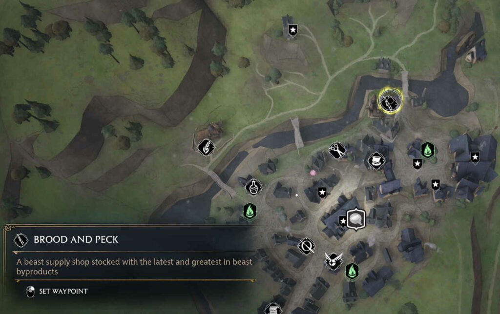 Brood & Peck In Hogwarts Legacy 2 Brood & Peck is located in Hogsmeade