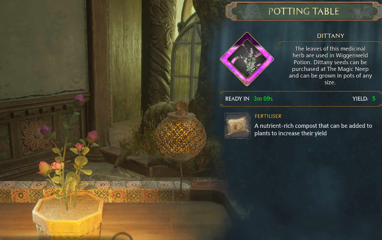 Potting Table In Hogwarts Legacy