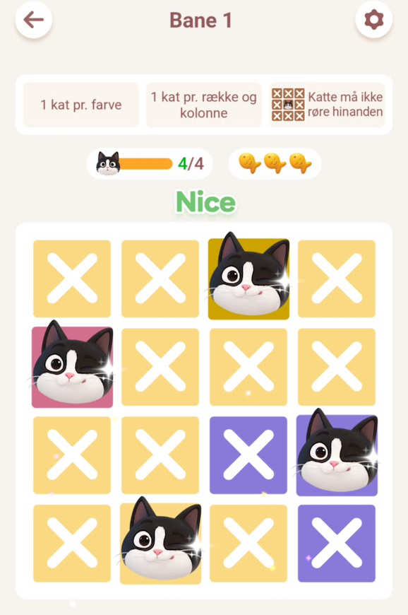 Meowdoku: Brain Puzzle Games level 1-5 1 Meowdoku Level 1