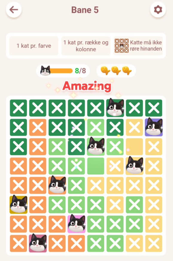 Meowdoku: Brain Puzzle Games level 1-5 5 Meowdoku Level 5